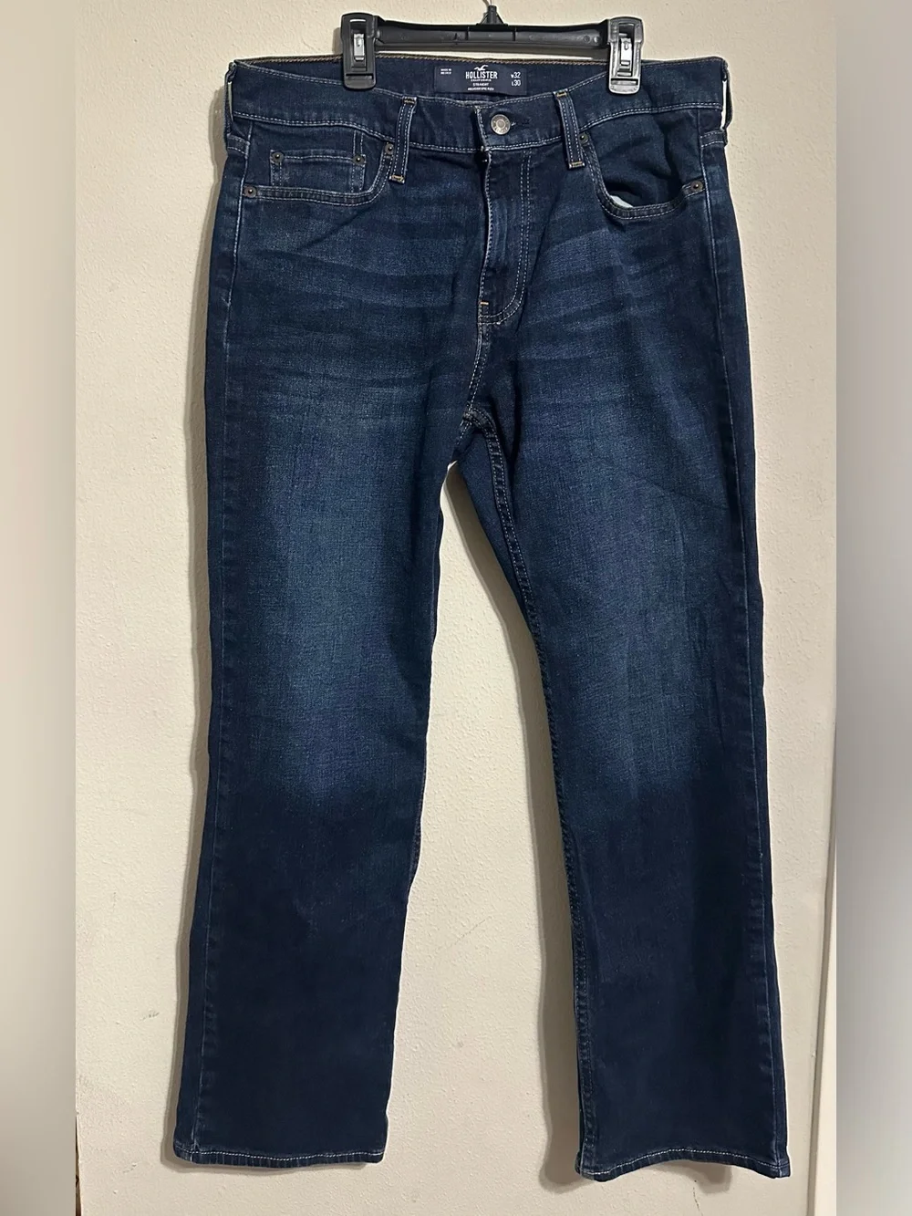Hollister Dark Blue Straight Jeans